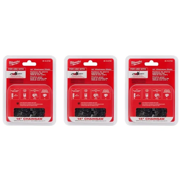 14 in. Chainsaw Chain with 52 Drive Links (3-Pack)