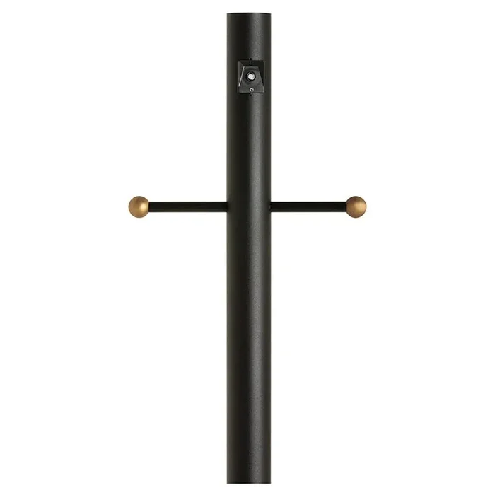 3″ x 84″ Aluminum Outdoor Lamp Post with Ladder Rest and Photo Cell