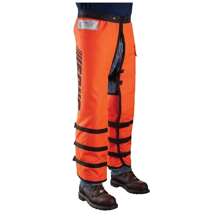 40 in. Long, Full-Wrap Style Safety Chainsaw Protective Chaps Pants Cover with Adjustable 30 in. to 42 in. Waist Strap
