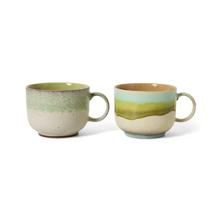 70s Ceramics Tea Cups Neo, set of 2