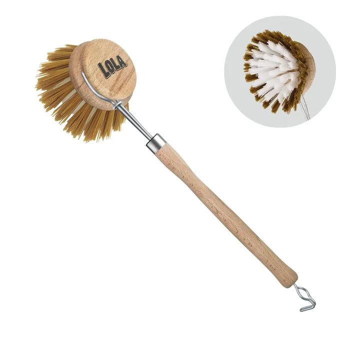“The Original” Dishwashing & Vegetable Brush, Eco-Friendly Birch Wood