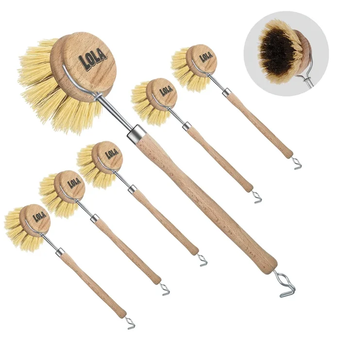 “The Original” Pot & Pan Brush – Brass Wire & Tampico