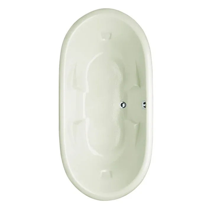 Air Tub Designer Collection Aimee Drop-In Bone Oval 6 Jet Acrylic 72 x 36 x 24 Inch