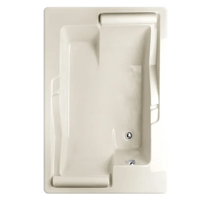 Air Tub Designer Collection Ashley Drop-In Biscuit Rectangle 8 Jet Acrylic 72 x 48 x 18 Inch