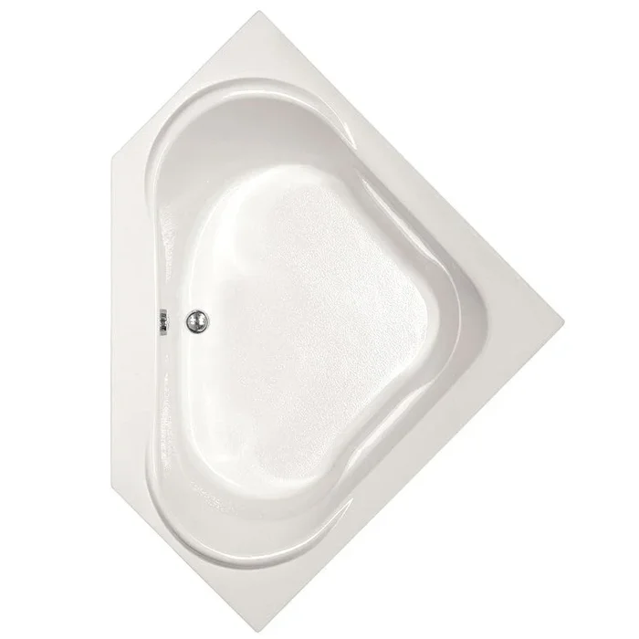 Air Tub Designer Collection Clarissa Drop-In White Corner 6 Jet Acrylic 55 x 35 x 19-1/2 Inch