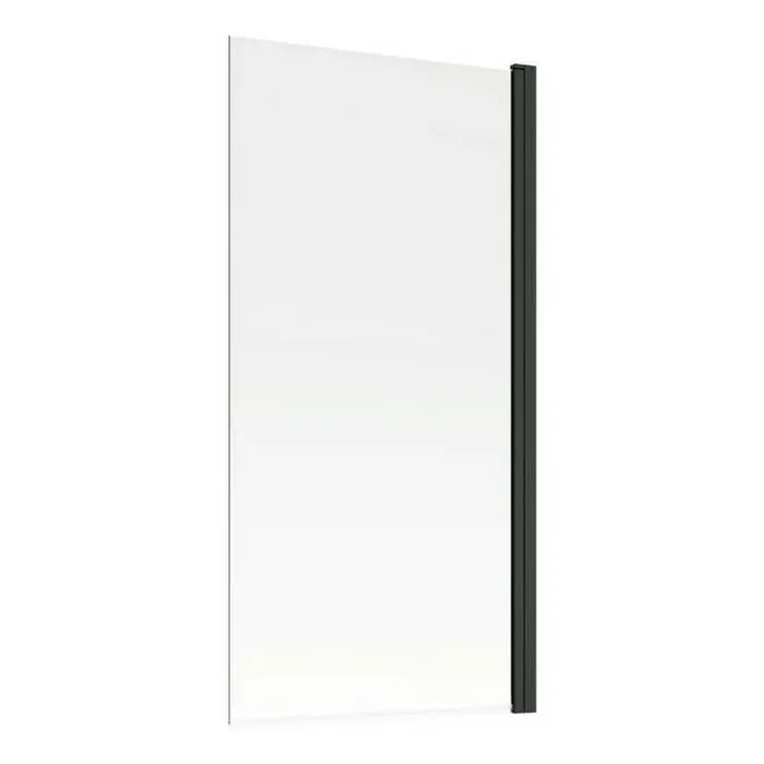 Ajax 1500mm Black Single Straight Bath Screen