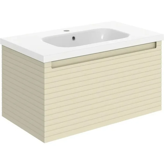 Ajax Barnoldby 815mm Matt Cotton Wall Hung Vanity Unit