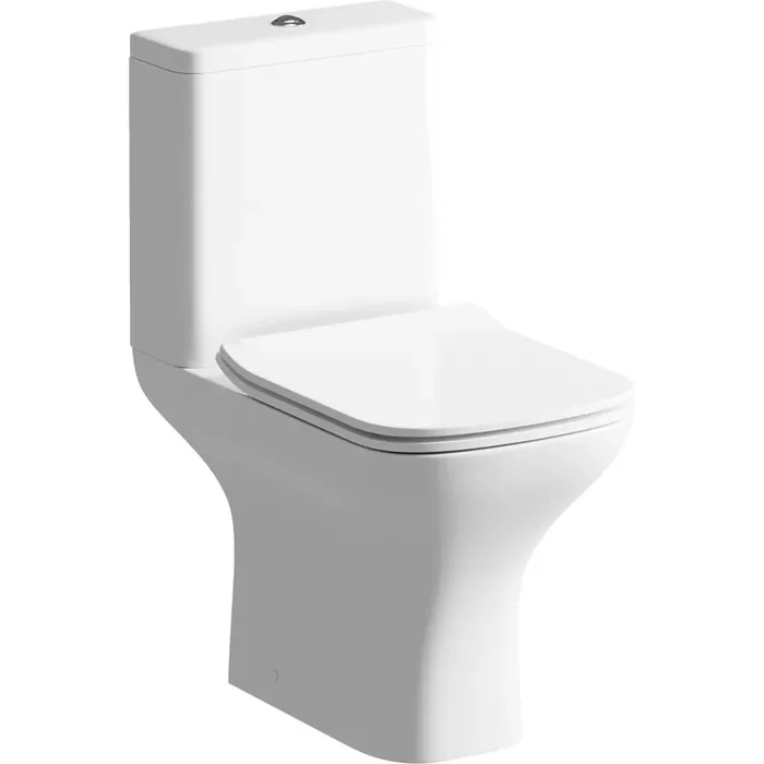 Ajax Binbrook Close Coupled Comfort Height Rimless WC with Soft Close Seat