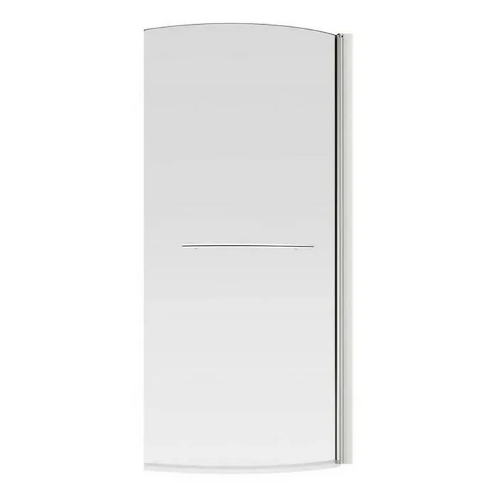 Ajax Chrome P Shape Bath Screen with Rail
