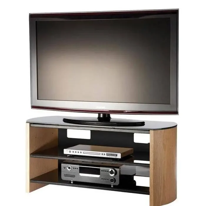 Alphason Finewoods Light Oak TV / Hifi Stand – FW1100-LO/B
