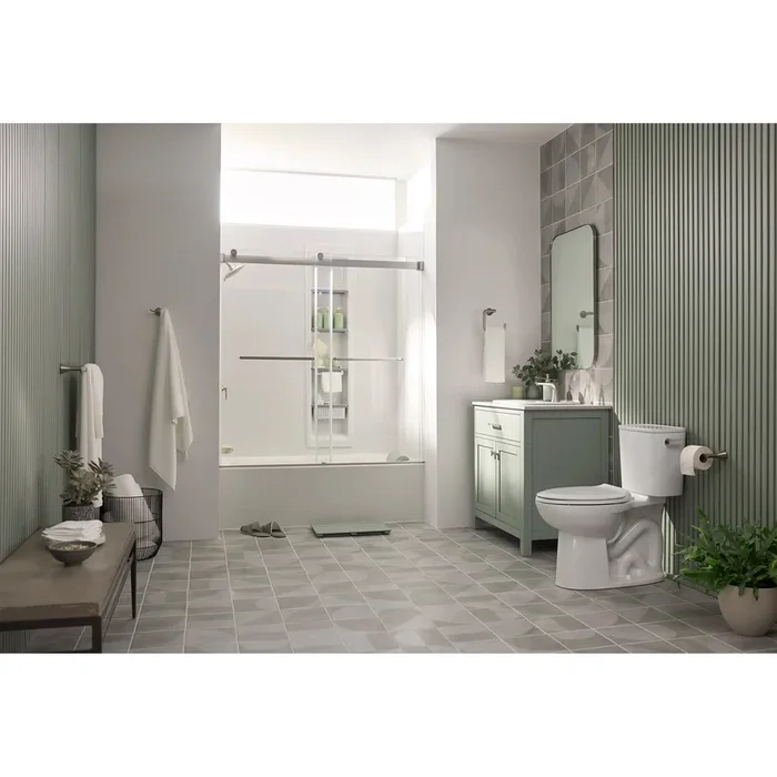 Aspirations 60 x 36-Inch Integral Apron Bathtub With Left-Hand Drain