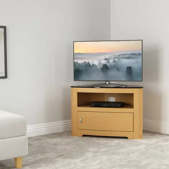 AVF Affinity Blenheim 80cm Curved TV Stand – Oak