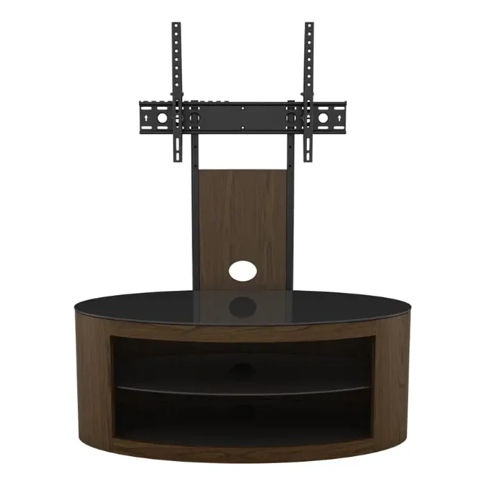 AVF Affinity Buckingham 1m Oval TV Stand with Mount – Walnut