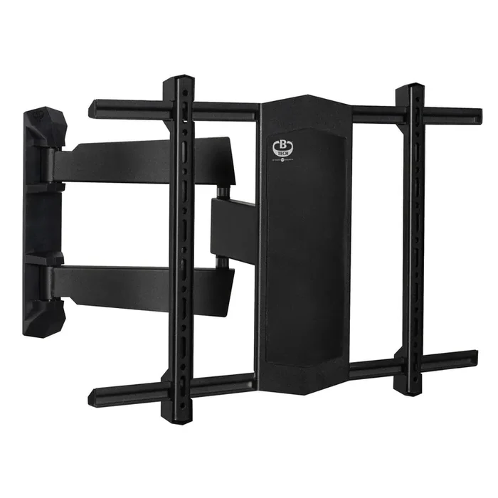 B-Tech BT8226 – Black Ultra Slim Double Arm TV Wall Mount, Tilt and Swivel
