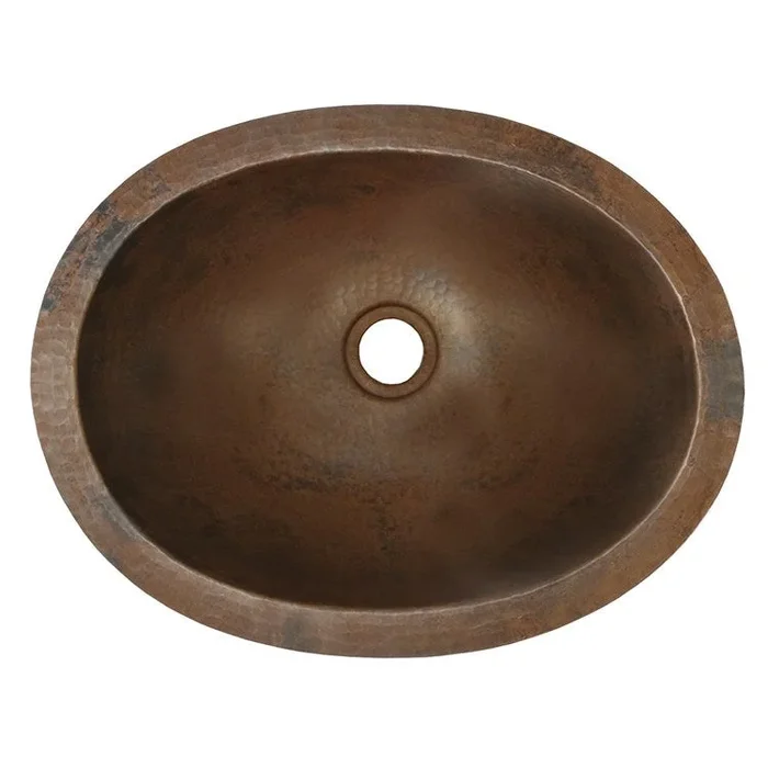 Baby Classic 15-3/4″ Oval Copper Undermount Bathroom Sink