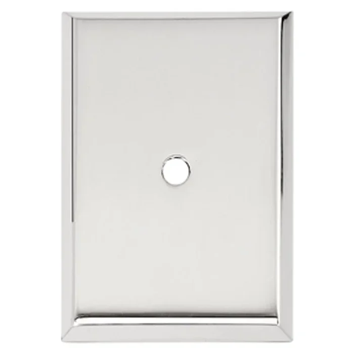 Backplate A610-45 1-3/4 x 2-5/8 Inch Polished Chrome Brass