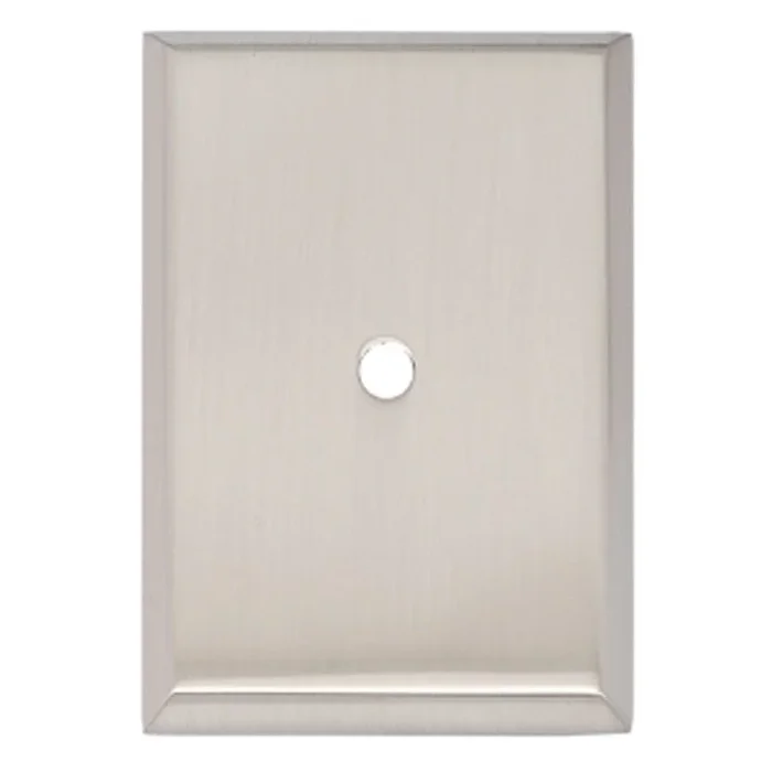 Backplate A610-45 1-3/4 x 2-5/8 Inch Satin Nickel Brass