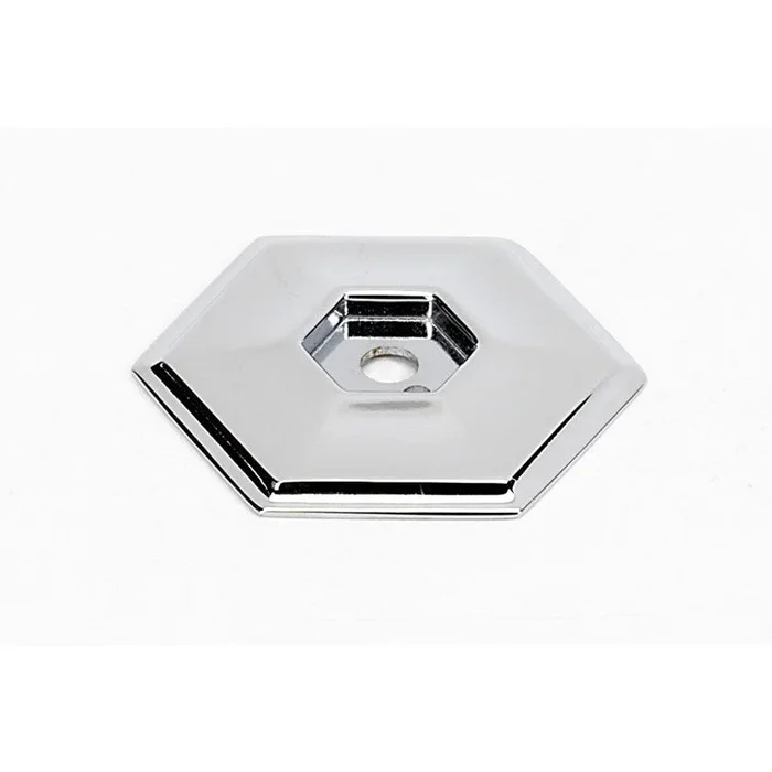 Backplate Nicole 1-1/8 Inch Polished Chrome Brass