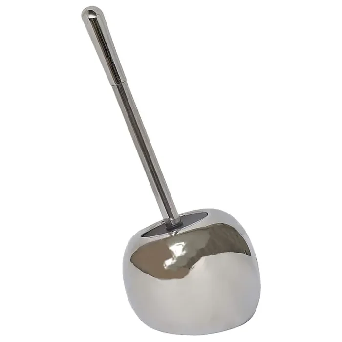 Bath Free Standing Toilet Bowl Brush and Holder PISE Chrome