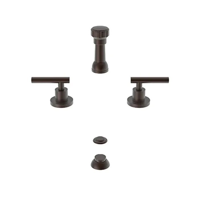 Bidet Faucet East Linear 2 Lever ADA English Bronze