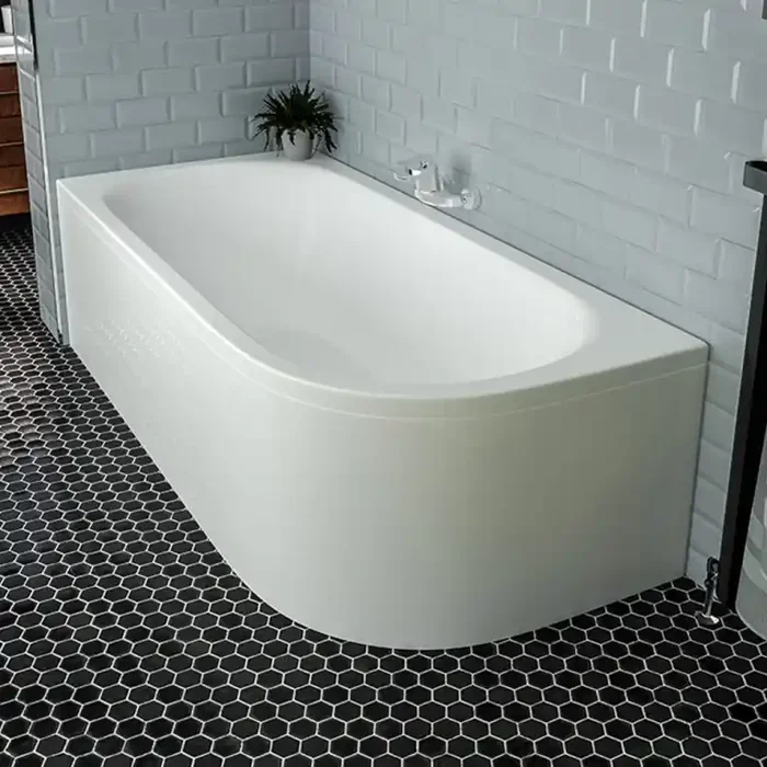Biscay Double-Ended 1700 x 800mm (440) Right-Hand 5mm
