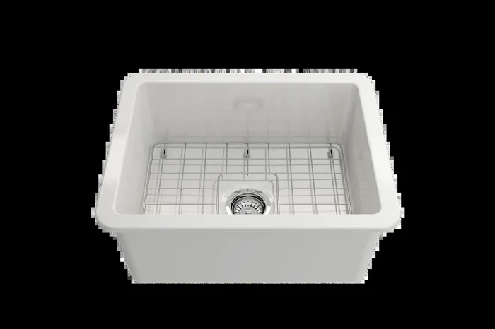 Bocchi Sotto 24″ Fireclay Undermount or Drop-In Kitchen Sink