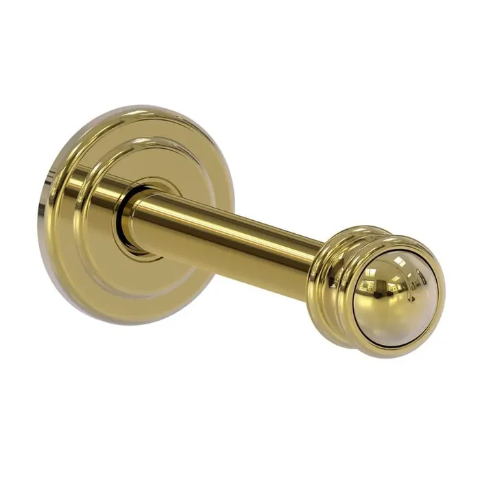 Carolina Collection 3.75 in. Retractable Wall Hook in Unlacquered Closet Rod