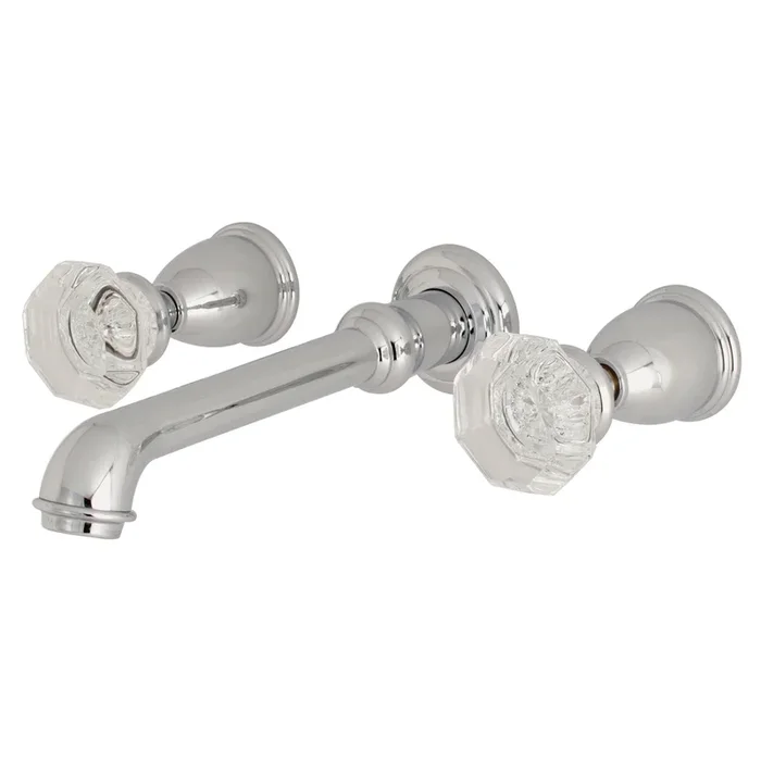 Celebrity KS7121WCL Double-Handle 3-Hole Wall Mount Bathroom Faucet, Polished Chrome