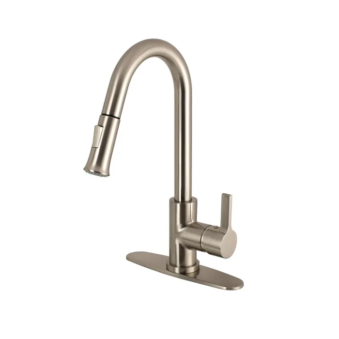 Continental LS8688CTL Single-Handle Pull-Down Kitchen Faucet, Brushed Nickel