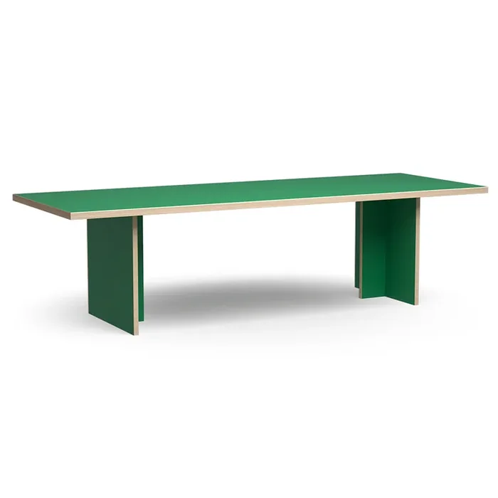Dining Table Green Rectangular 280cm