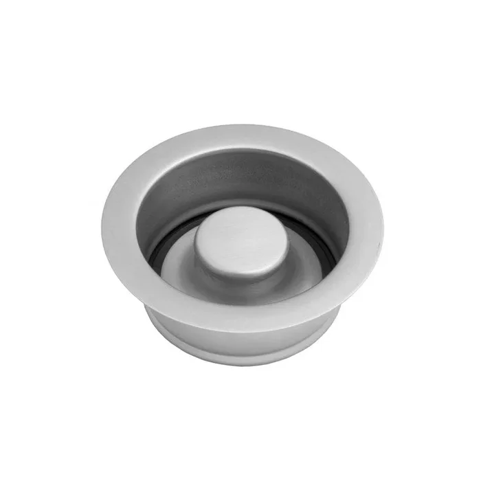Disposal Flange with Stopper Matte Black 4-1/2 Inch Brass for Continuous Feed Disposals 1-3/4 Inch