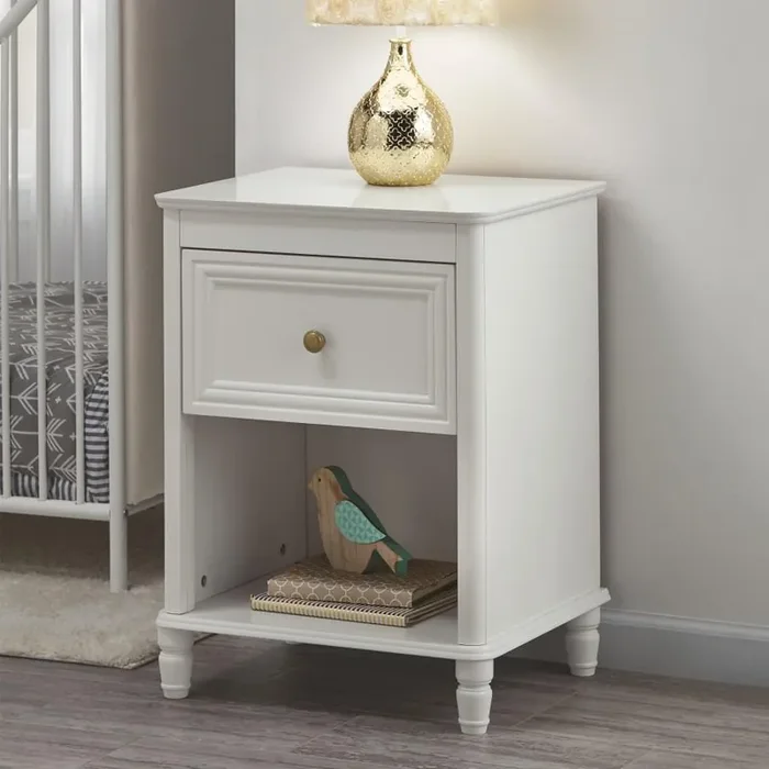Dorel Home Piper Kids Bedside Table in Cream