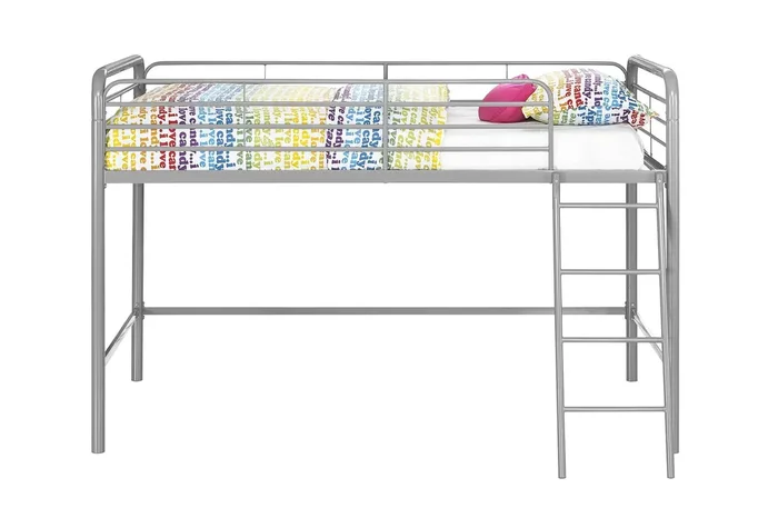 Dorel Home Single Midsleeper Bunk Bed in Grey