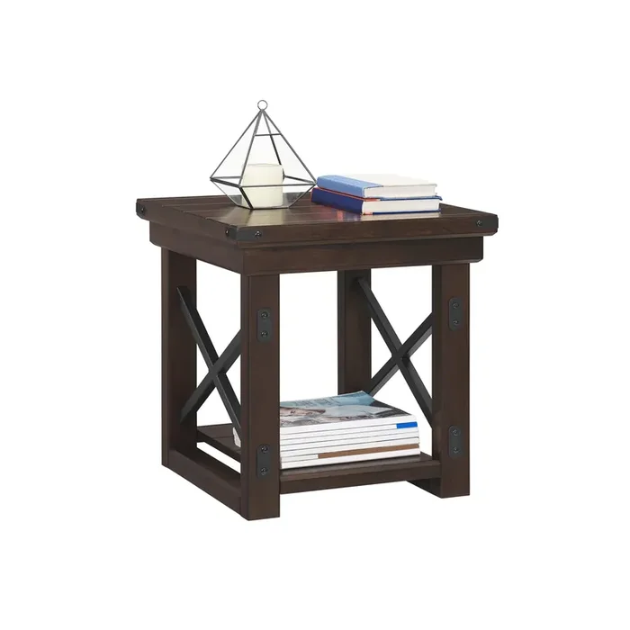 Dorel Home Wildwood Range End Table in Espresso