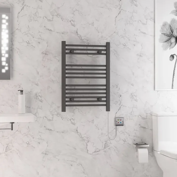 Eastbrook Biava Dry Element Electric Towel Rail – Matt Anthracite