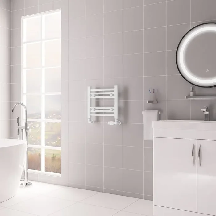 Eastbrook Biava Multirail HV Straight Heated Towel Rail – Gloss White