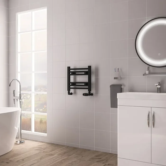 Eastbrook Biava Multirail HV Straight Heated Towel Rail – Matt Black