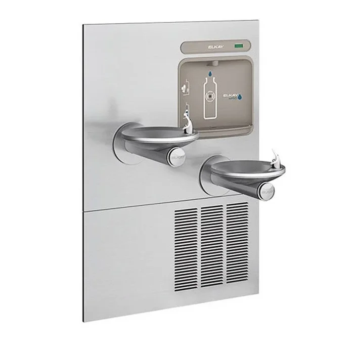 EZH2O Bottle Filling Station with Bi-Level Integral Refrigerated SwirlFlo Fountain