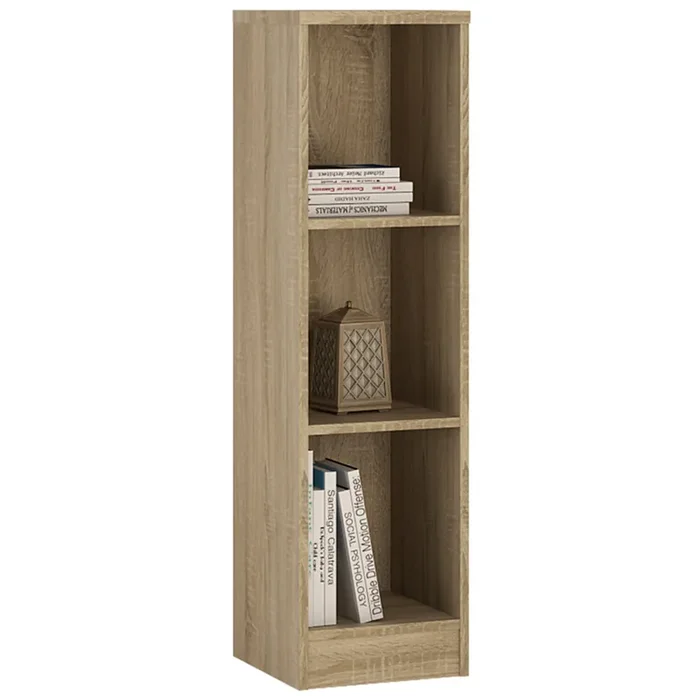 Furniture To Go 4 You Medium Narrow Bookcase in Sonama Oak