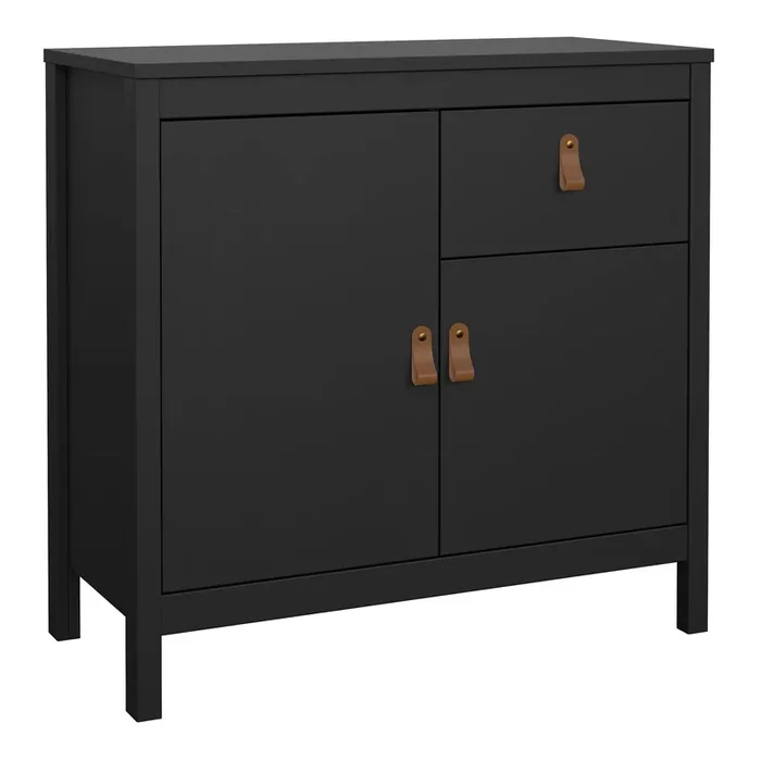 Furniture To Go Barcelona Sideboard 2 Doors 1 Drawer in Matt Black