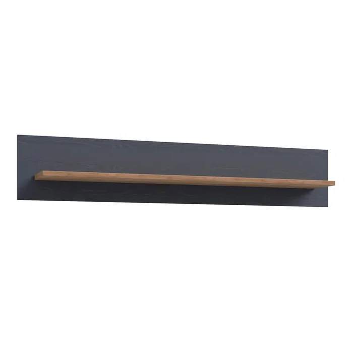Furniture To Go Bohol 160cm Wall Shelf in Riviera Oak/Navy