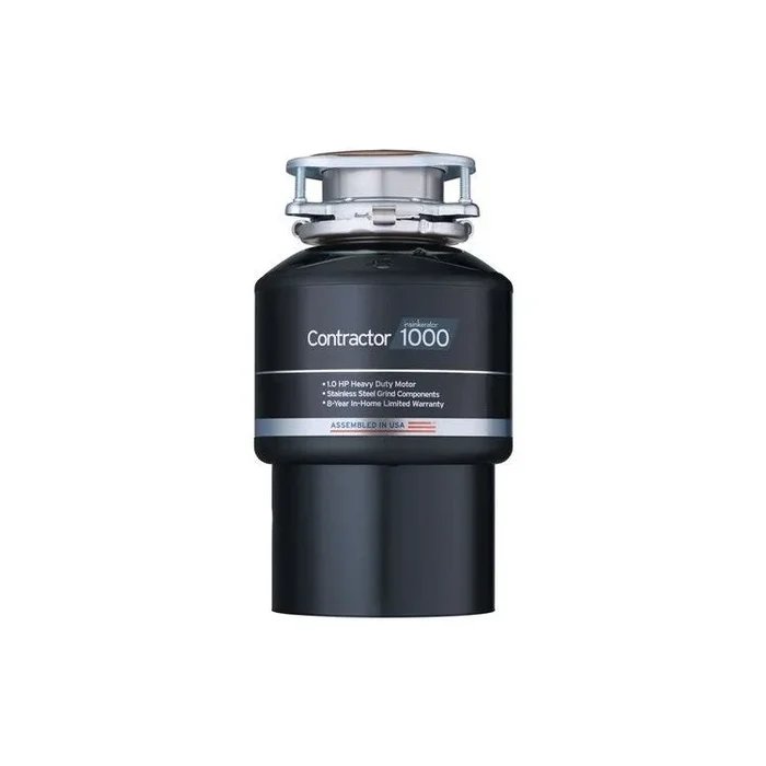 Garbage Disposal Contractor 1 Horsepower 8 Year 1000 Food Waste Disposer with Power Cord 1725 Revolutions per Minute 26 Ounce 120 Volt