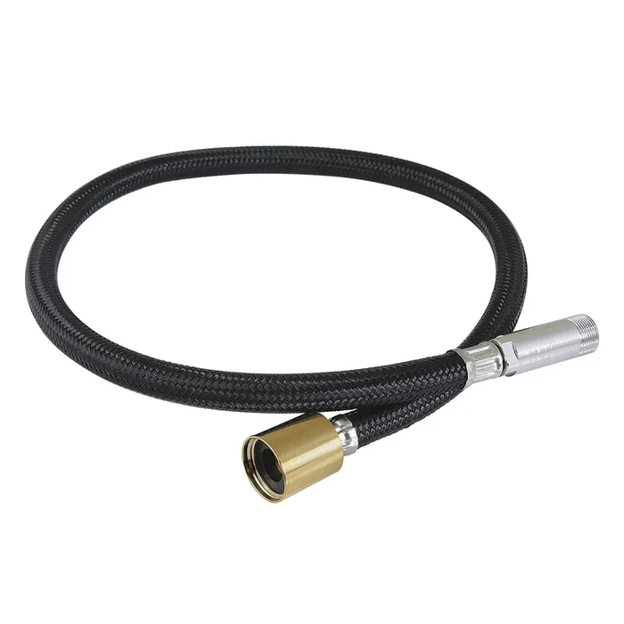 GSSPRHOSE727 29-Inch Braided Pull Down Kitchen Faucet Spray Hose, Brushed Brass