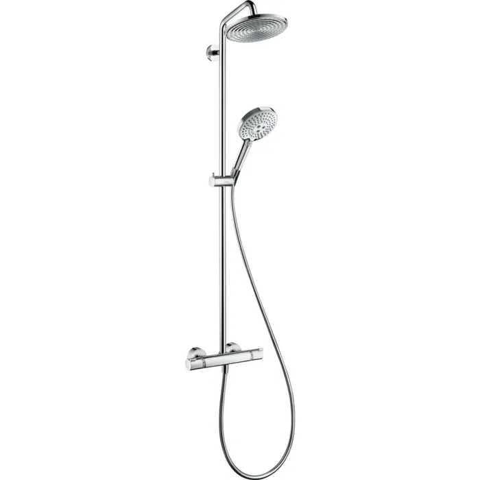 Hansgrohe Raindance S 240 1Jet Showerpipe With Thermostatic Shower Mixer – Chrome