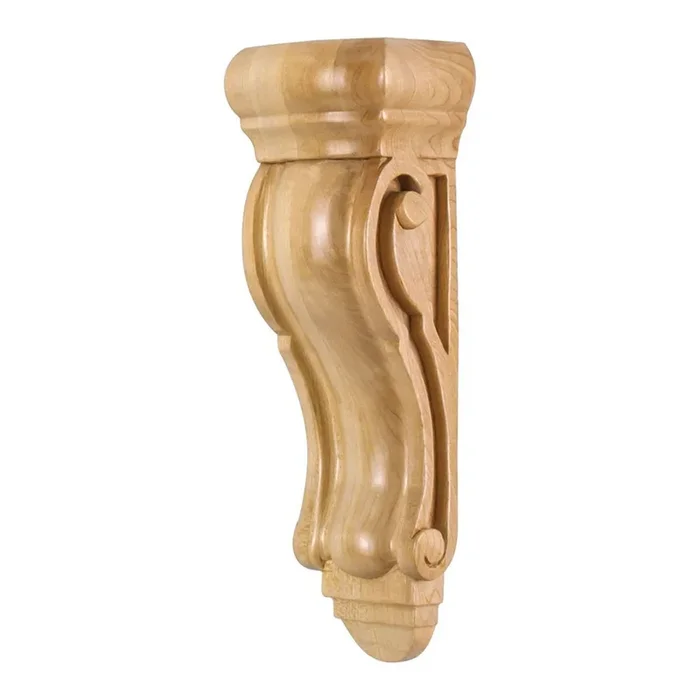 Hardware Resources 3-5/8″ x 2-1/2″ x 10″ Hard Maple Rounded Scrolled Corbel