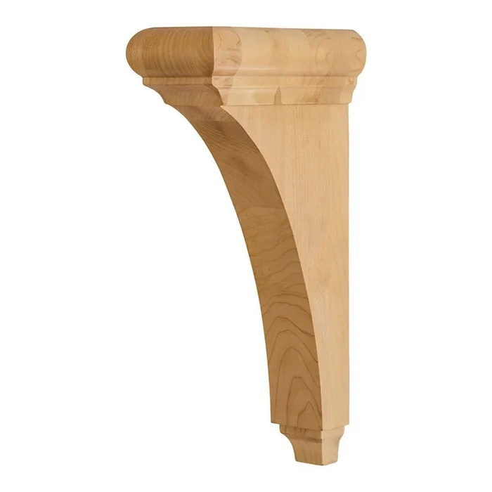 Hardware Resources 3″ x 6-1/2″ x 12″ Natural Alder Minimalist Corbel