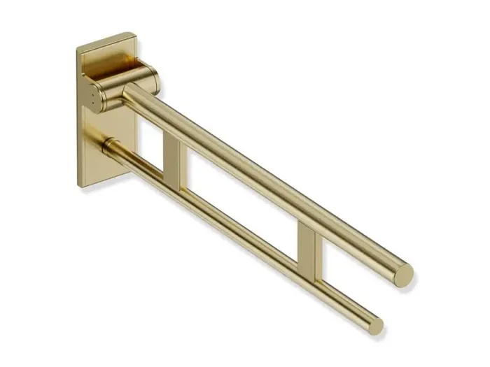 HEWI Metallics Hinged Duo Support Rail ‘700‘- Brushed Brass