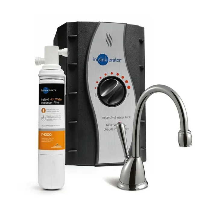 Involve H-View Instant Hot Water Dispenser with Filtration System & 1-Handle 6.75 in. Faucet in Chrome