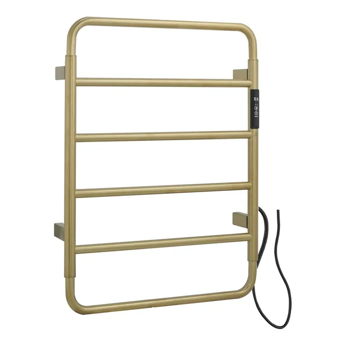 JTP Aero Electric Towel Rail – Brushed Brass – Various Size