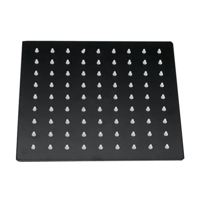 Kartell Nero Square Wall Mounted Shower Head – Matt Black